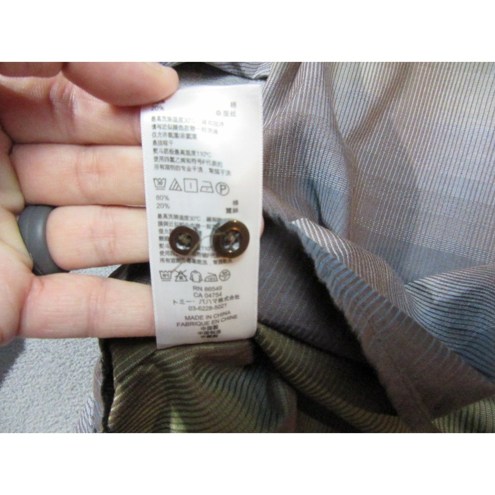 Tommy Bahama Button Up Mens XL Green Excellent Plaid Cotton Silk T35077 - Picture 8 of 15